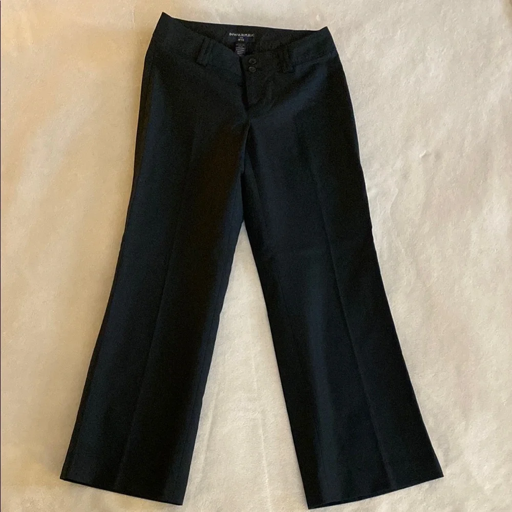 Banana Republic Black Wide-Leg Trousers - Picture 1 of 4